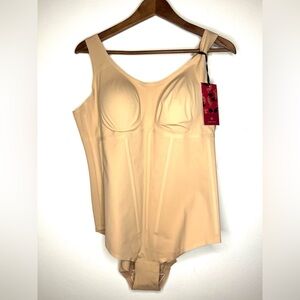 Honeylove Boldness Bodysuit Sand Color Shapewear Corset Women's Size 1X
